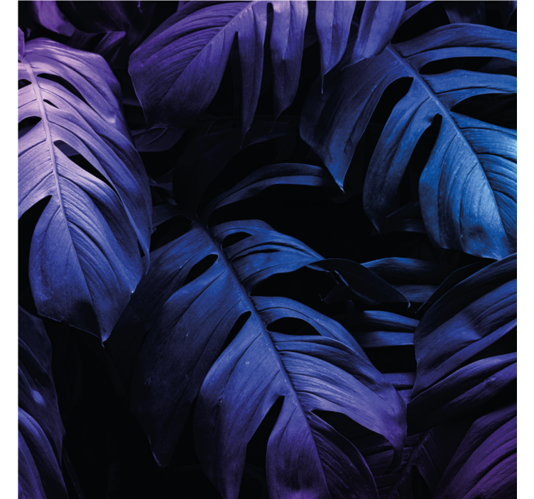 Efekt textury podtácků s motivy zeleného listí - TenStickers