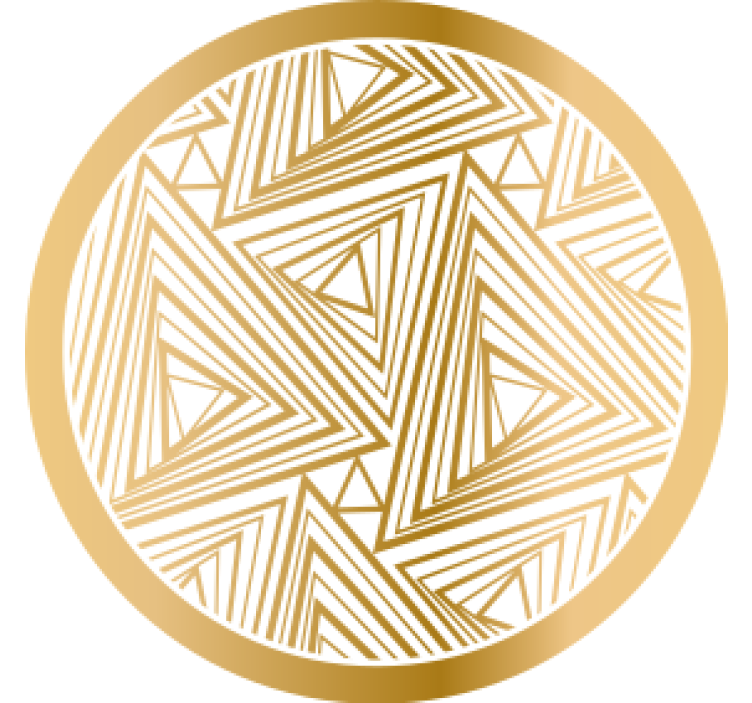 Efekt textury podtácků geometrický vzor s trojúhelníky - TenStickers