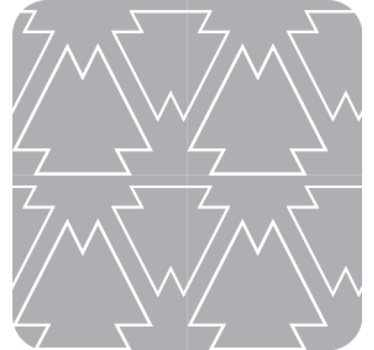 Efekt textury podtácků s motivem stromu v úhlu - TenStickers