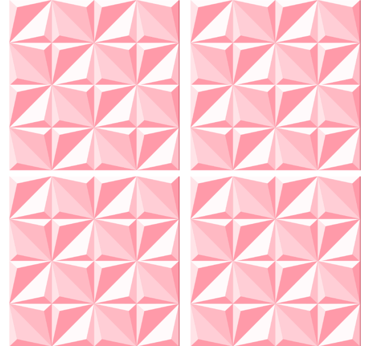 Efekt textury podtácků geometrický motiv - TenStickers