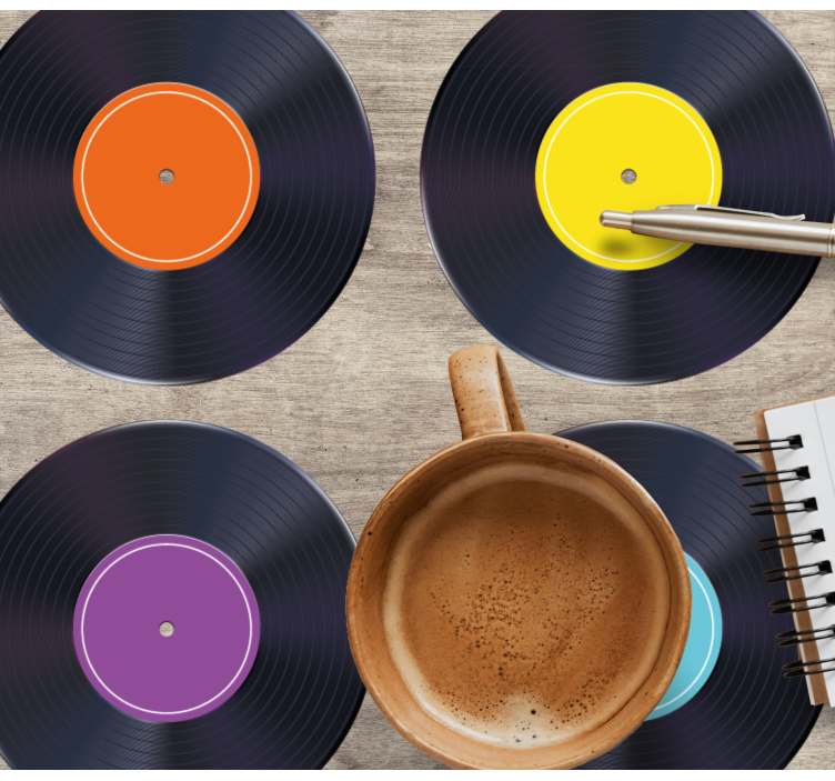 Barevný lp záznam moderní dráha - TenStickers