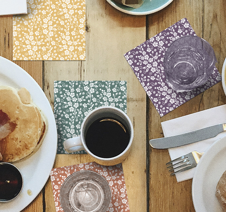 Elegantní květinový vzor dráha - TenStickers