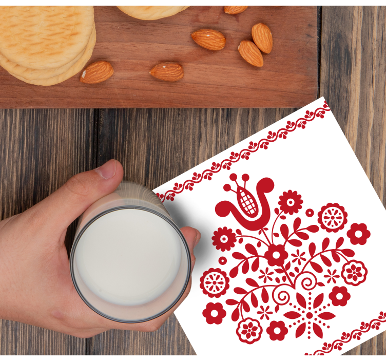 Horský lidový vzor vintagepodtácek - TenStickers