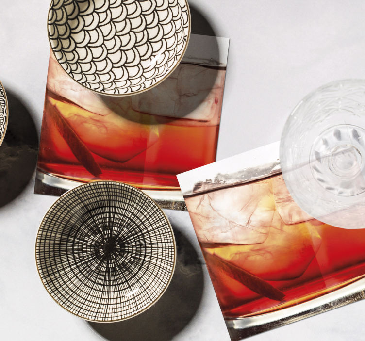 Koktejlový motiv modernípodtácek - TenStickers