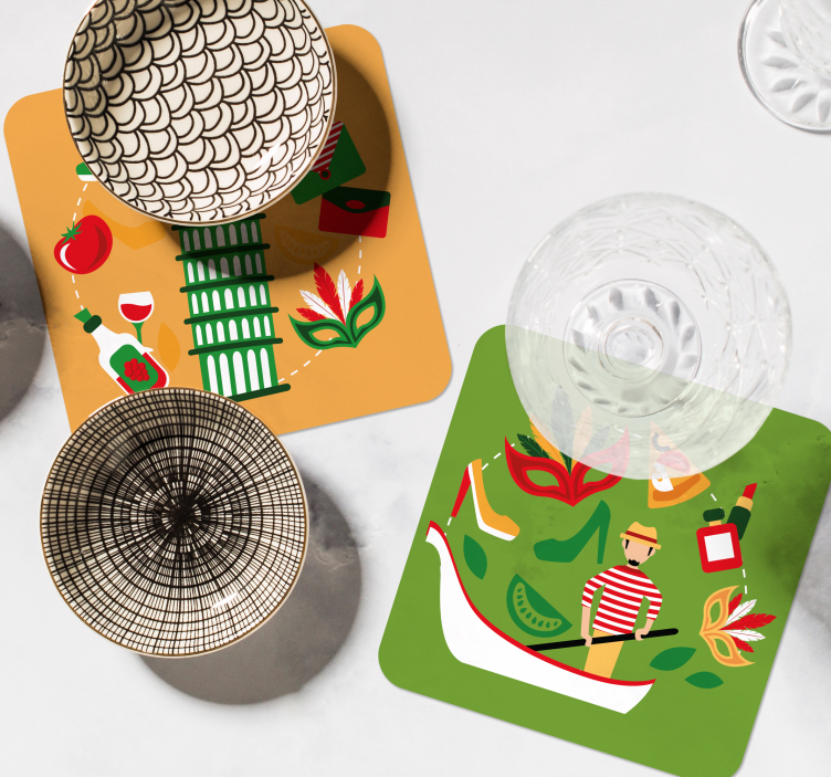 Nejznámější ikony itálie více tácky - TenStickers