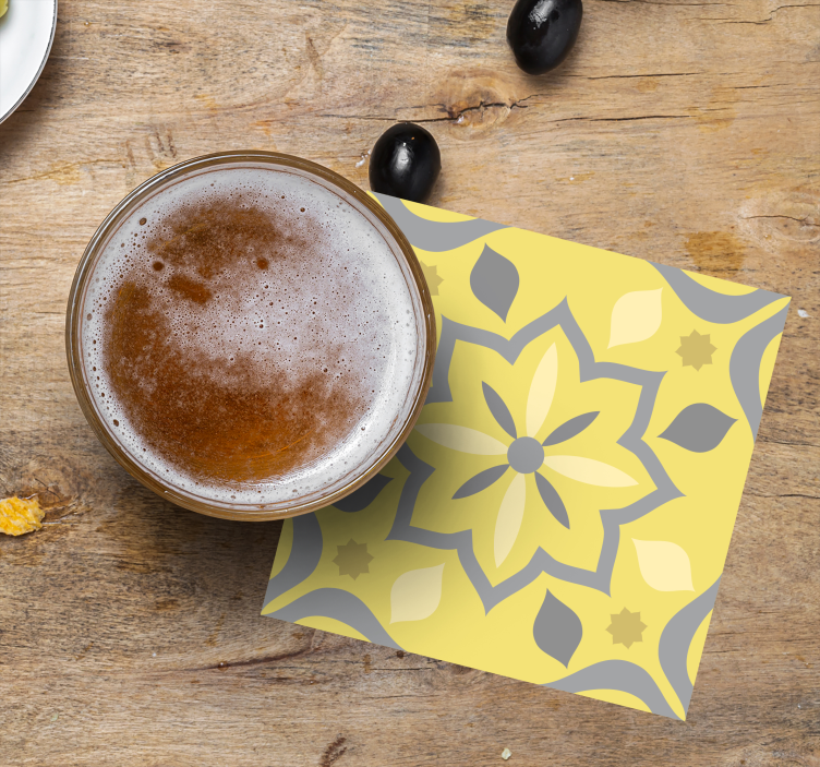 Pantone květinové dlaždice podtácky - TenStickers