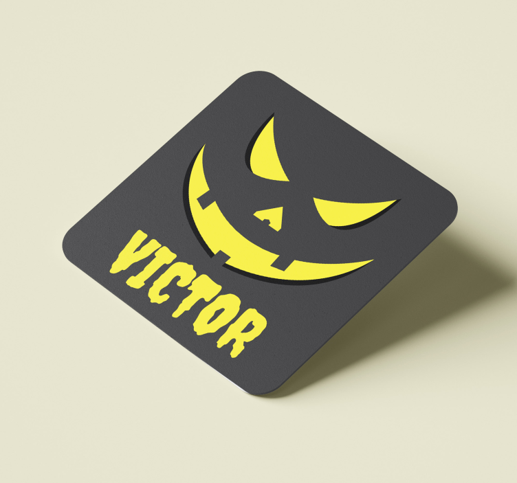 Přizpůsobená dýňová obličejová dráha halloween - TenStickers