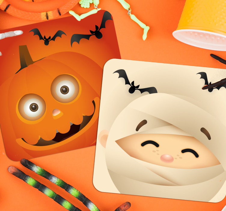 Roztomilé děti halloweenpodtácek - TenStickers
