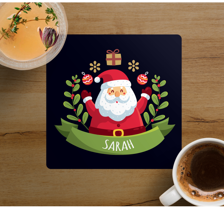 Santa claus s názvem vánočnípodtácek - TenStickers