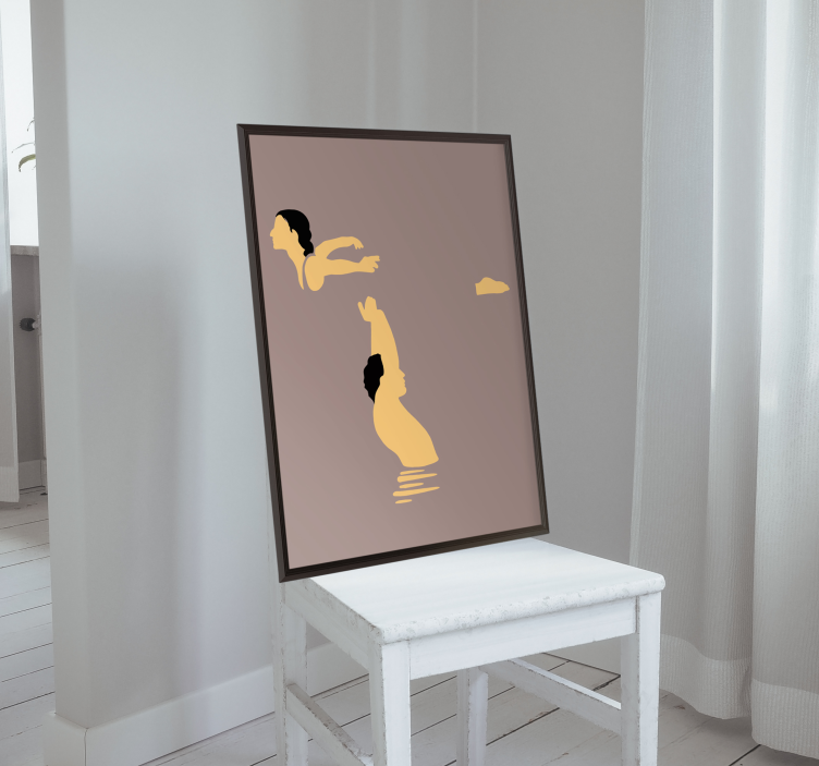 Johnny a Baby gymnastika Plakát - TenStickers