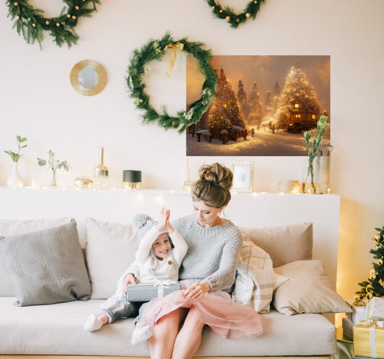 Nálepka zimní říše divů - TenStickers