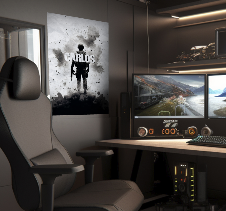 Plakát válečného vojáka do ložnice teenagera - TenStickers