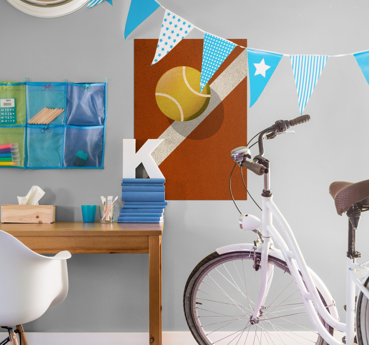 Tenisový míček design plakát - TenStickers