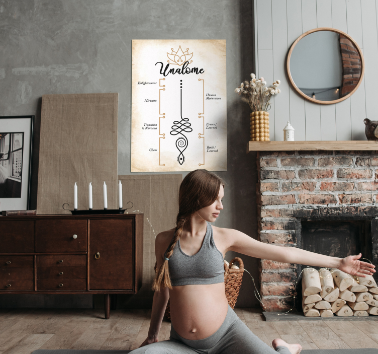 Unalome nalome cesta k osvíc plakát - TenStickers