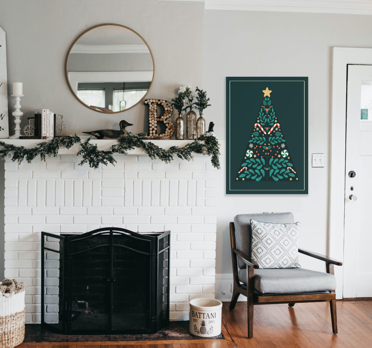 Tisk plakátu vánoční stromeček - TenStickers