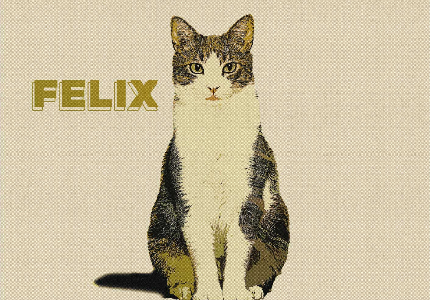 Personalizované ilustrace půltón Plakát zvířat - TenStickers