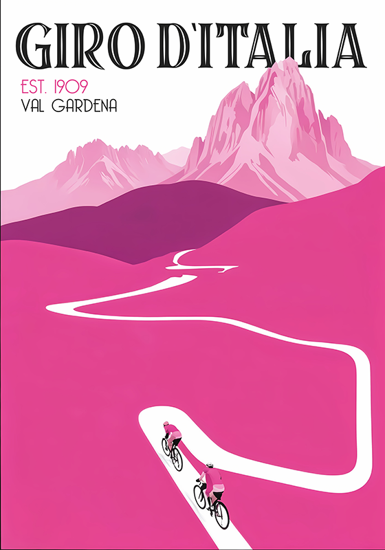 val gardena Cyklistický plakát - TenStickers