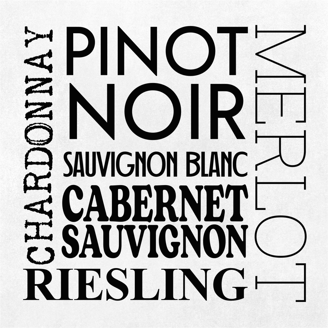 Kuchyňský plakát druhy vína - TenStickers