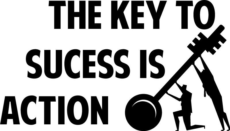 Plakát do kanceláře Úspěch je akce - TenStickers