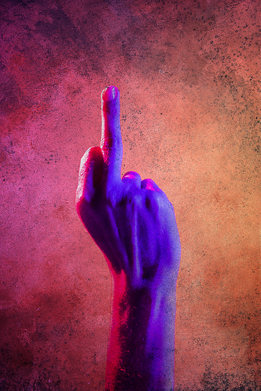 Plakát do ložnice teenagera Řekni f*ck světu - TenStickers