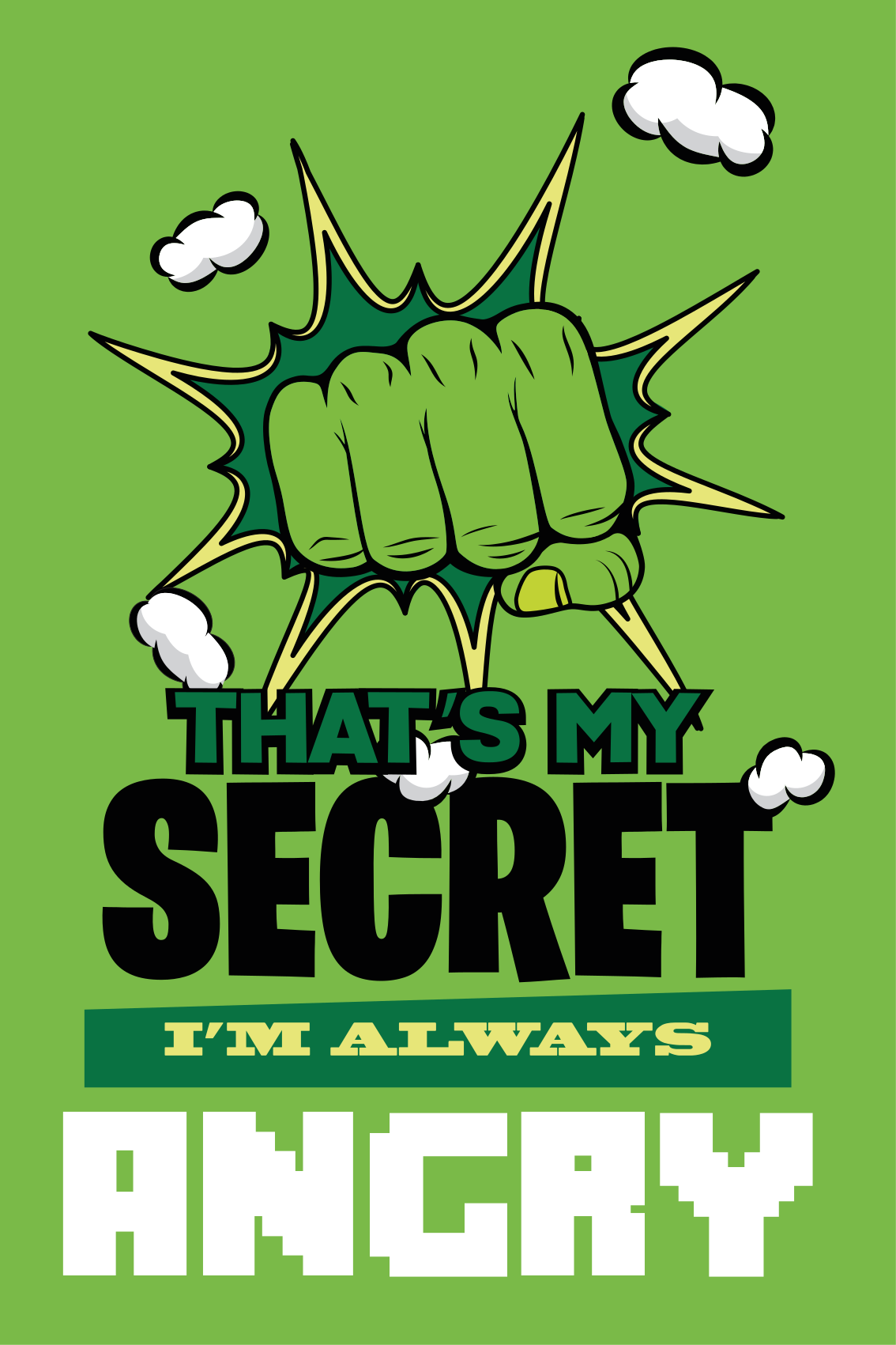 Plakát do ložnice teenagera vždycky jsem naštvaný - TenStickers