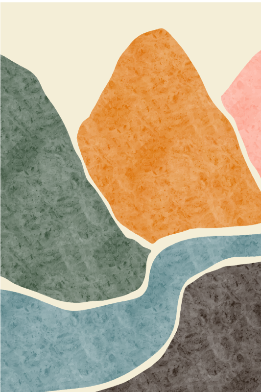 Plakát k výstavě moderní abstraktní malby - TenStickers