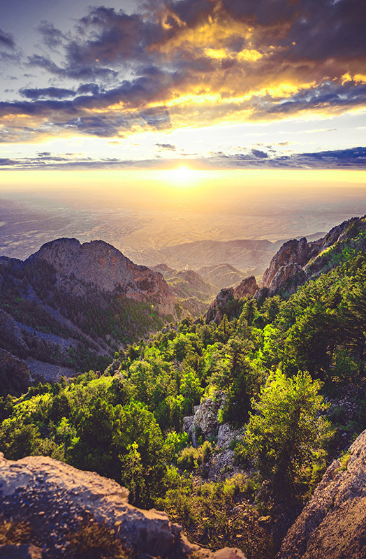 Plakát k výstavě východ slunce na hoře - TenStickers