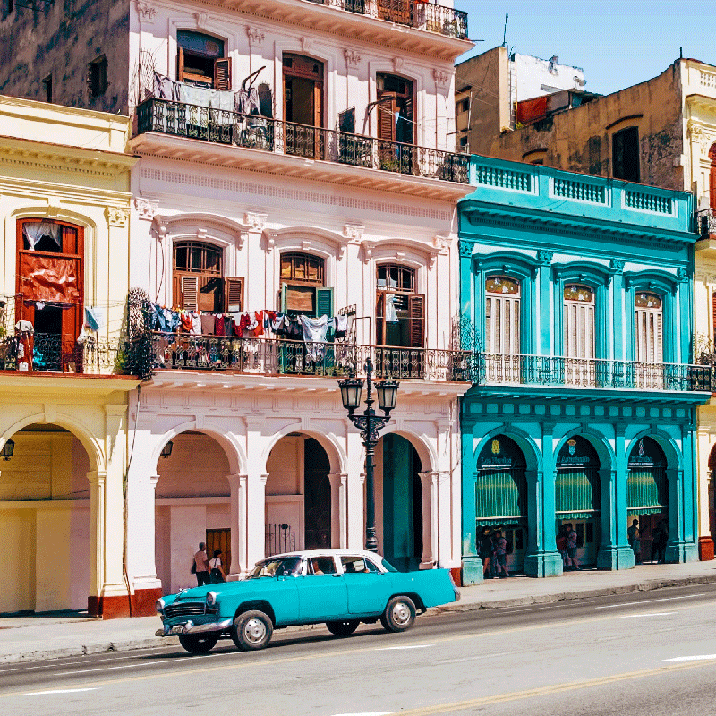 Plakát k výstavě modrý a růžový design ulic a aut - TenStickers