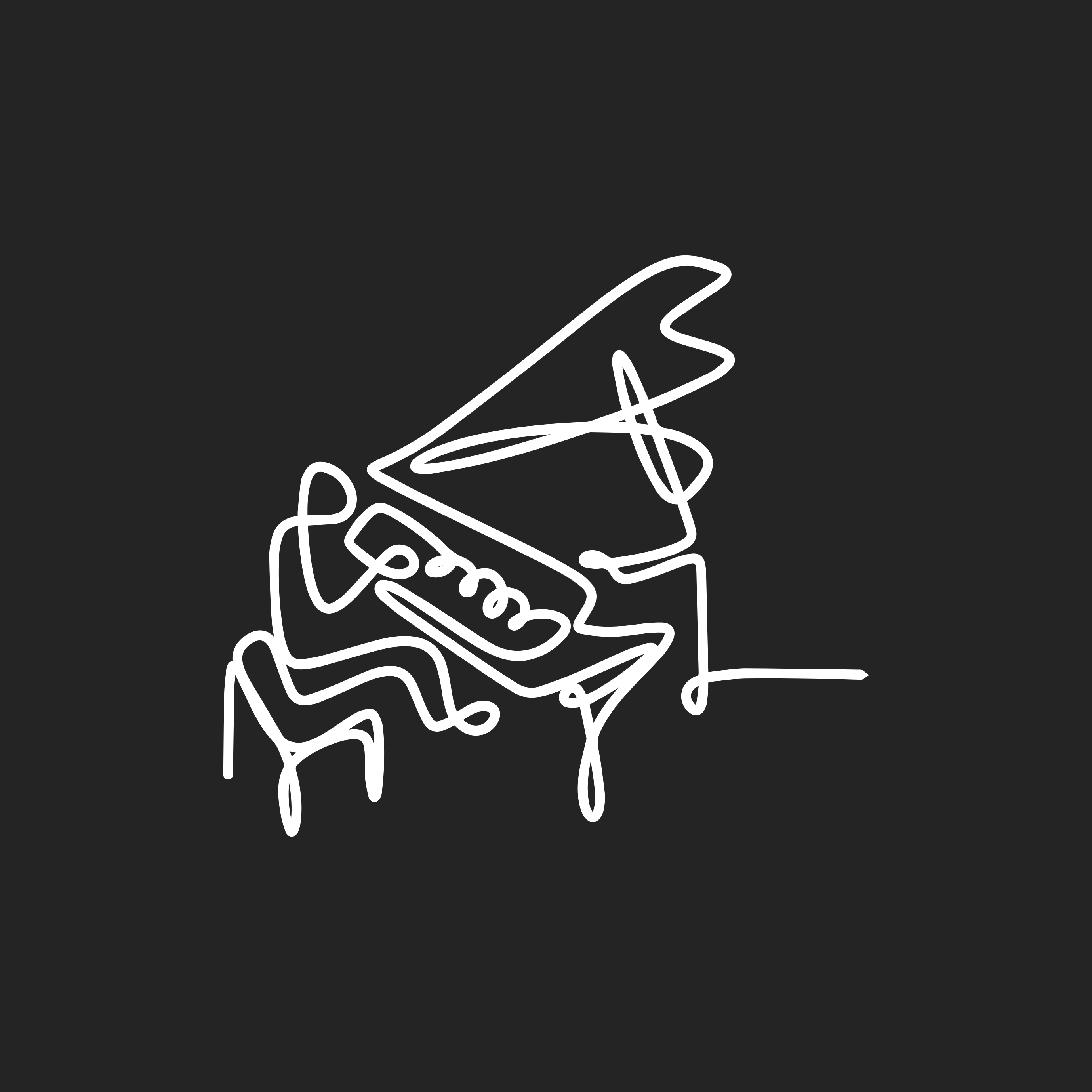 Plakát k výstavě roztomilého pianisty v lineart stylu - TenStickers