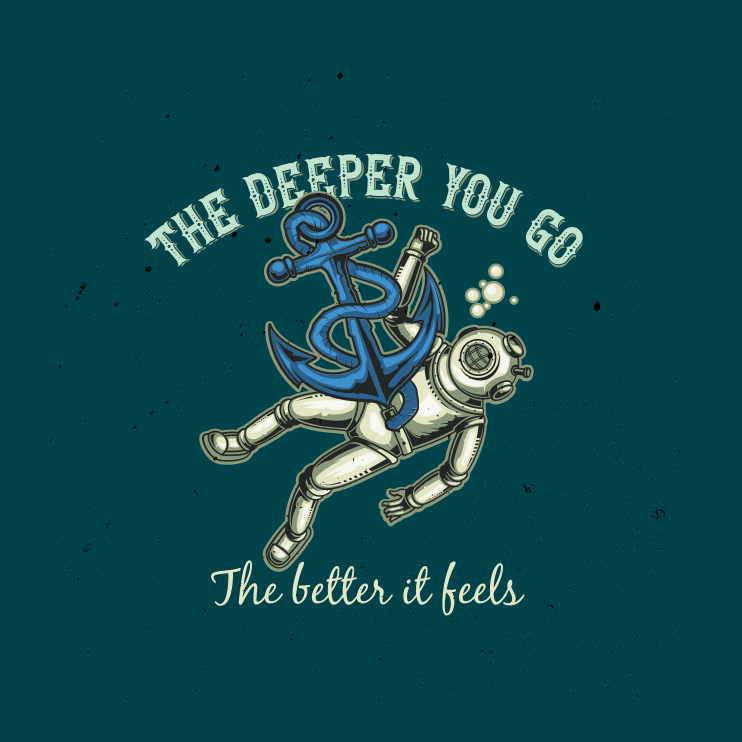 Plakát k výstavě Čím hlouběji, tím více citů - TenStickers