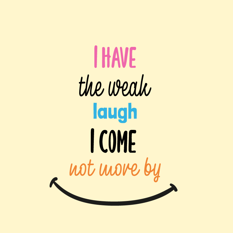 Plakát k výstavě mám slabý smích - TenStickers