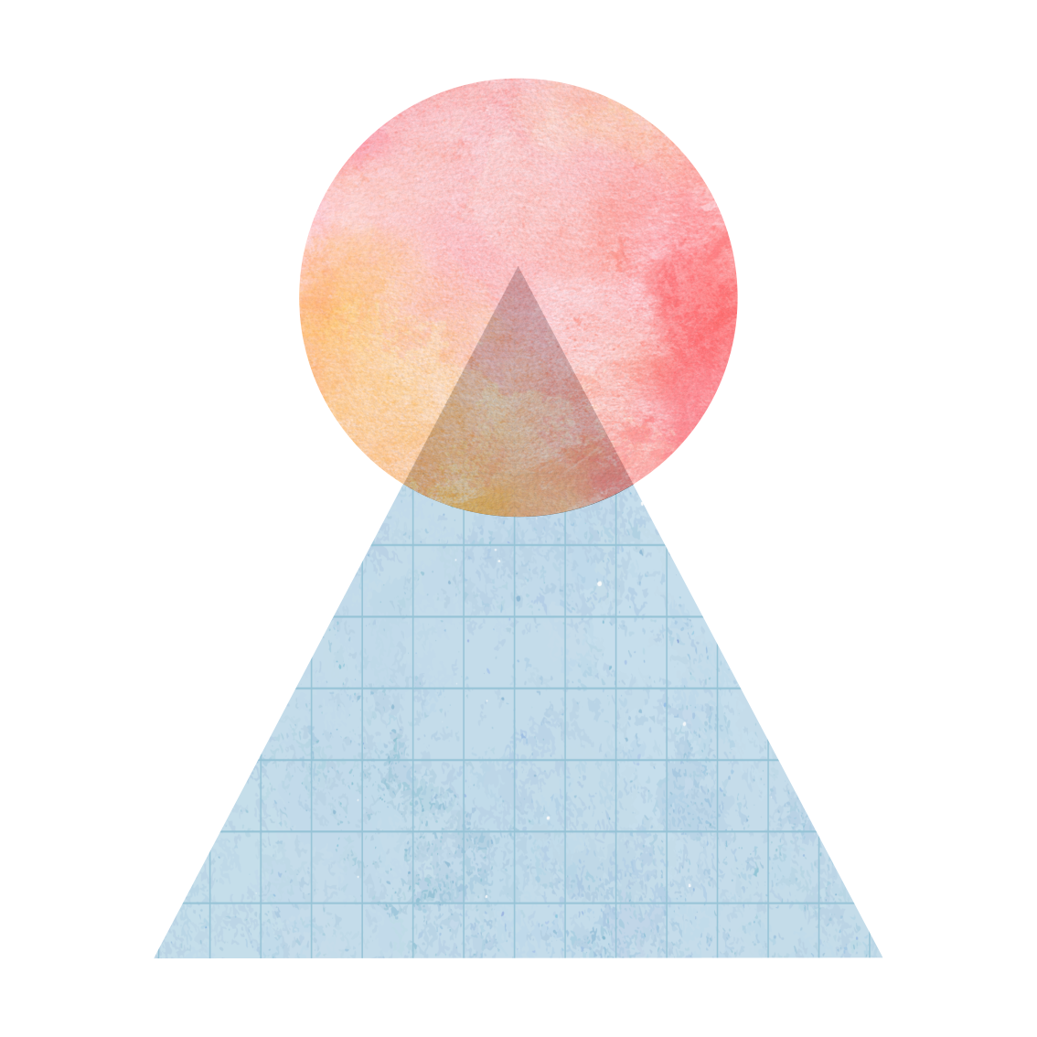 Plakát k výstavě slunce a trojúhelníková nástěnná umění - TenStickers