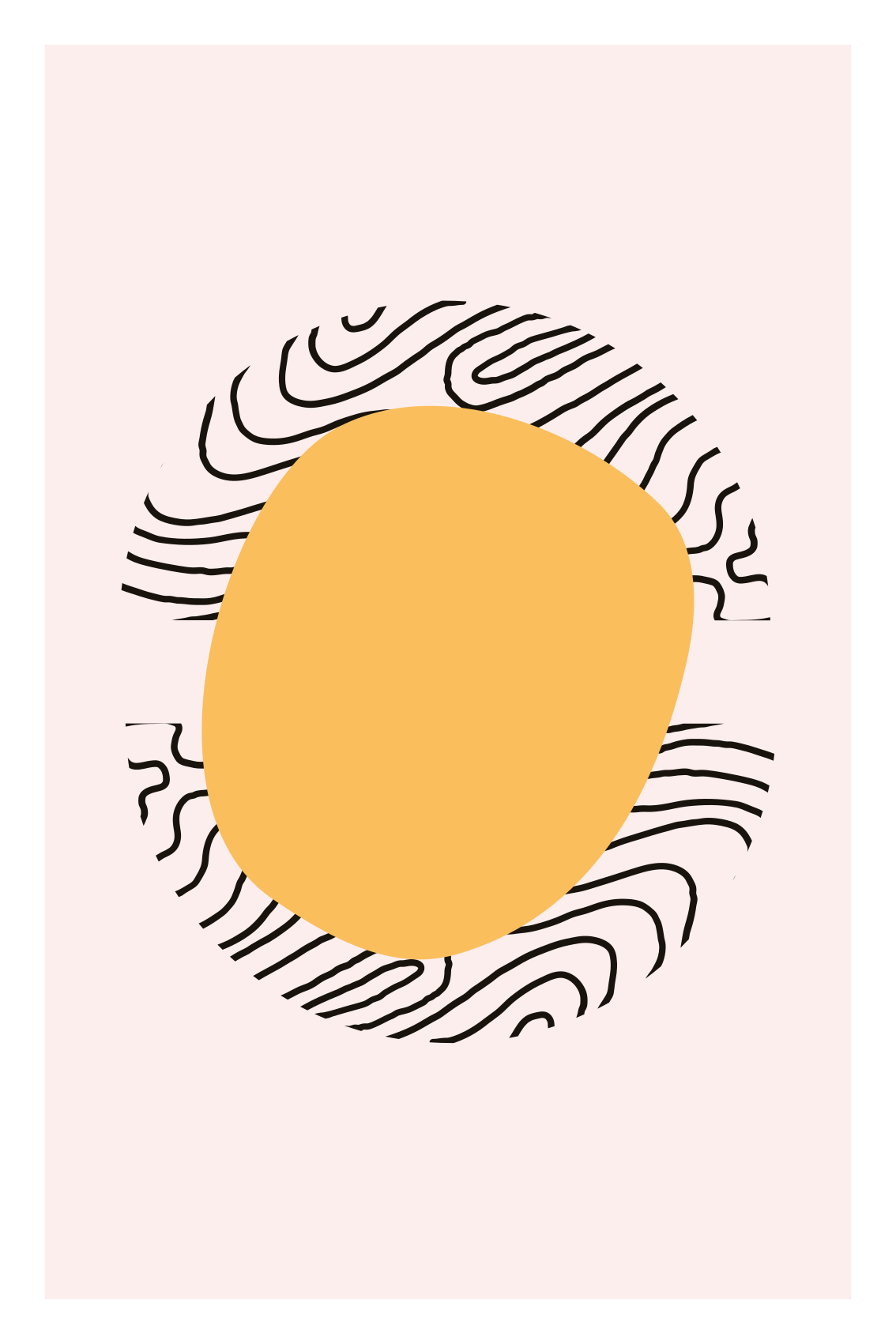 Plakát k výstavě Čáry a žlutá forma - TenStickers