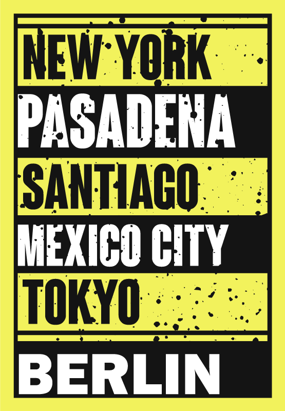 Plakát věty města s textovým překryvem - TenStickers