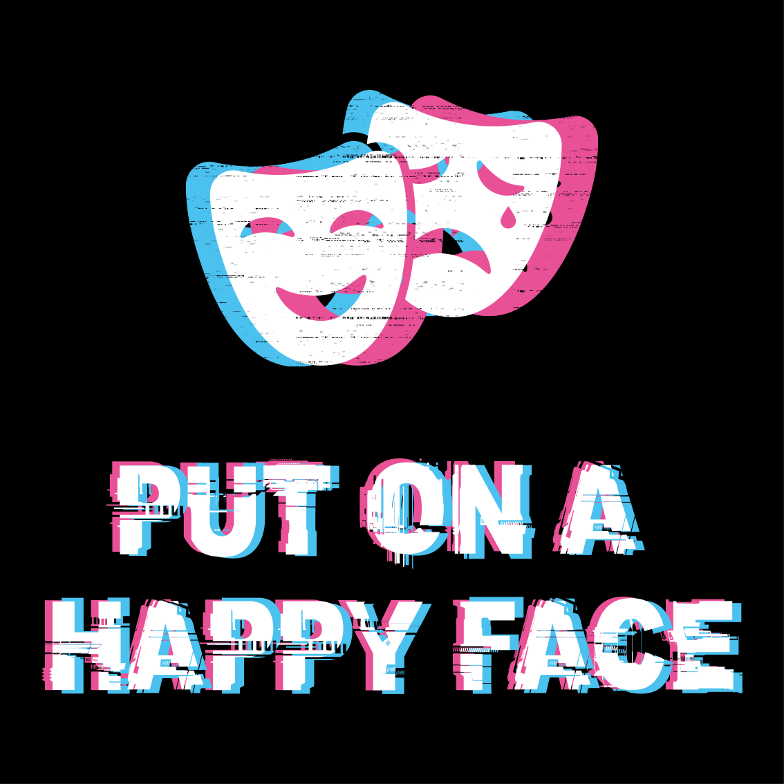 Plakát do ložnice teenagera s veselým obličejem - TenStickers