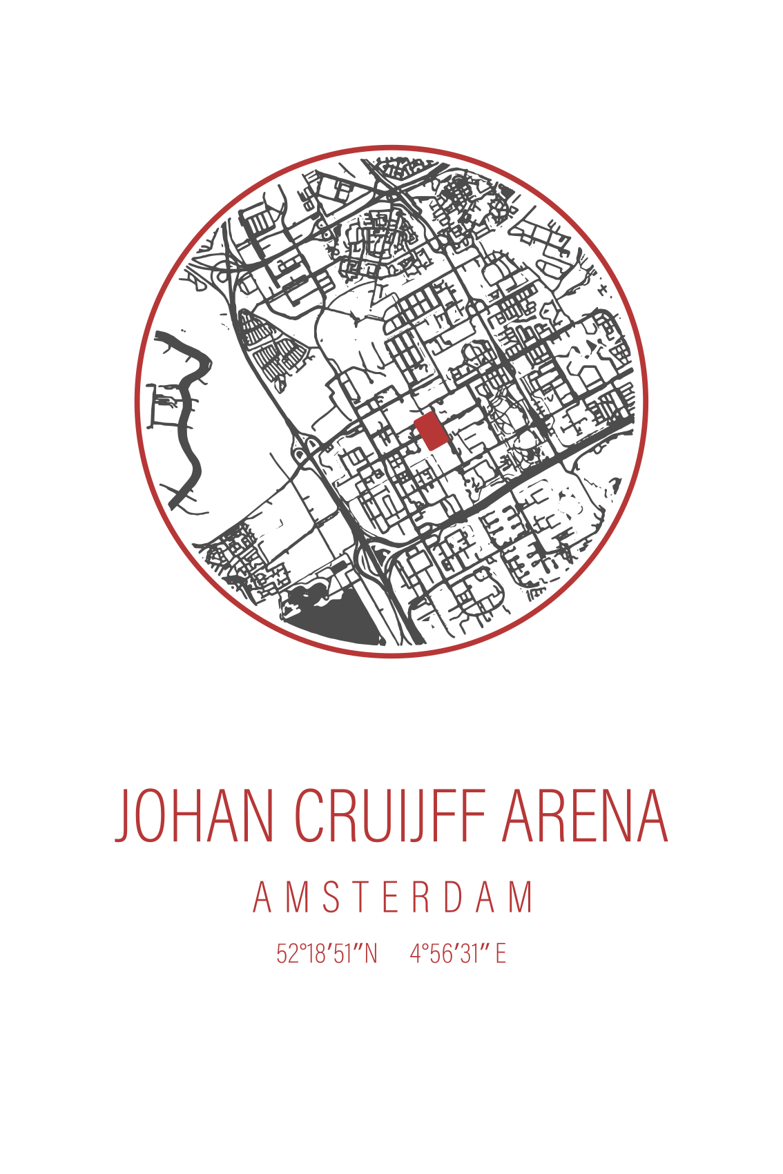 Sportovní plakát amsterdam arena - TenStickers
