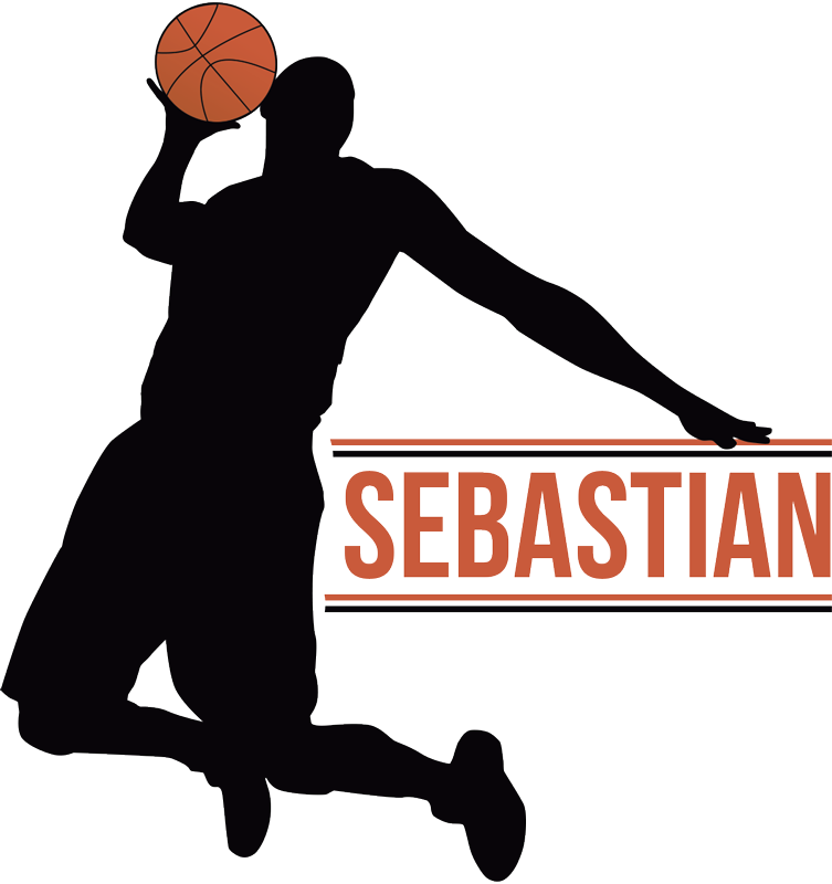 Basketbalový plakát s jménem hráče - TenStickers