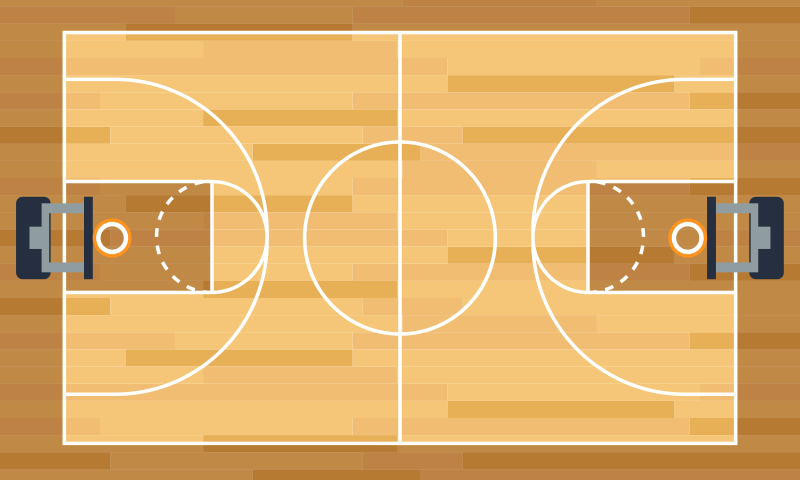Basketbalový plakát vinylová podlaha pro mladé - TenStickers