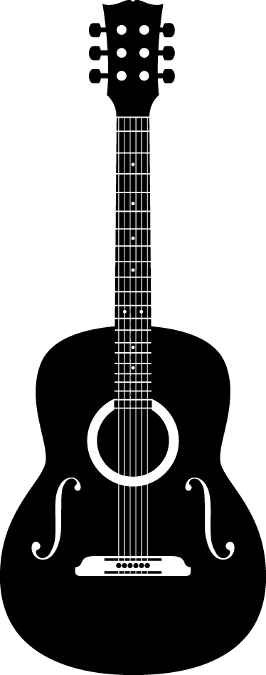Plakát muzikály akustická kytara dekorativní vinyl - TenStickers