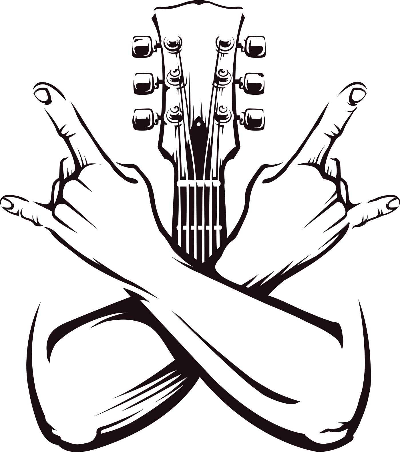 Plakát muzikály znamení zkřížených rukou - TenStickers