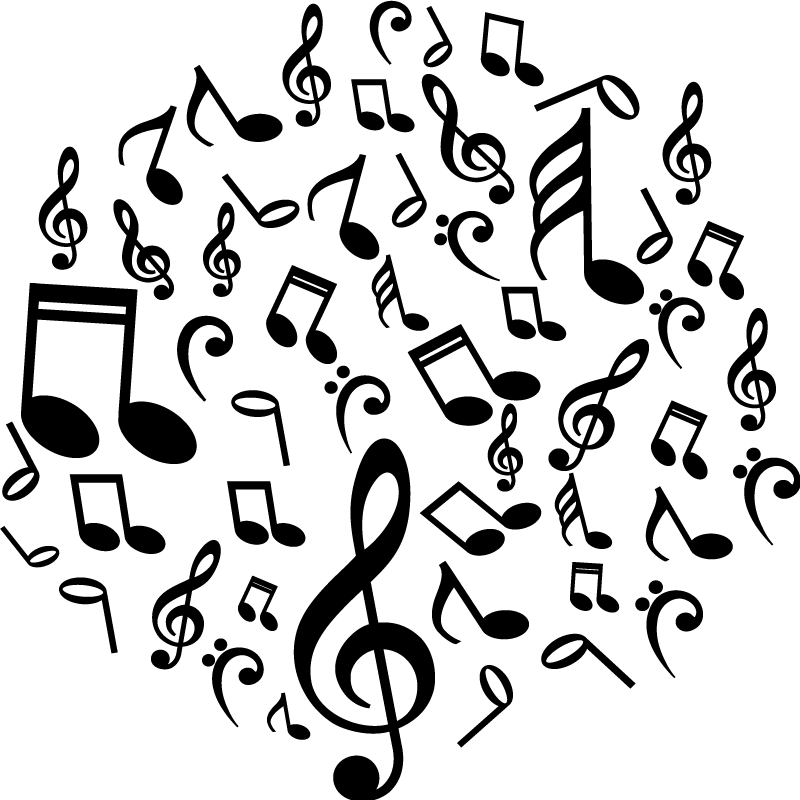 Plakát muzikály s hudebními notami - TenStickers