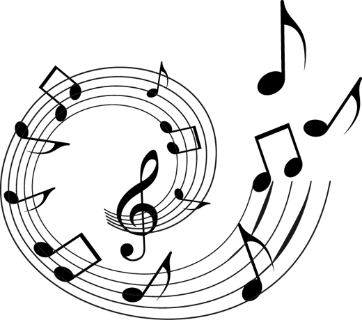 Plakát muzikály spirálová nota na vinylu - TenStickers