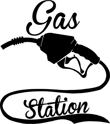 Retro plakát dekorativní benzinová stanice - TenStickers