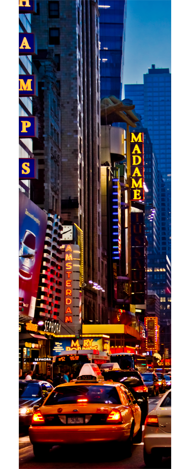 Krajinný plakát s dekorativním vinylem times square - TenStickers