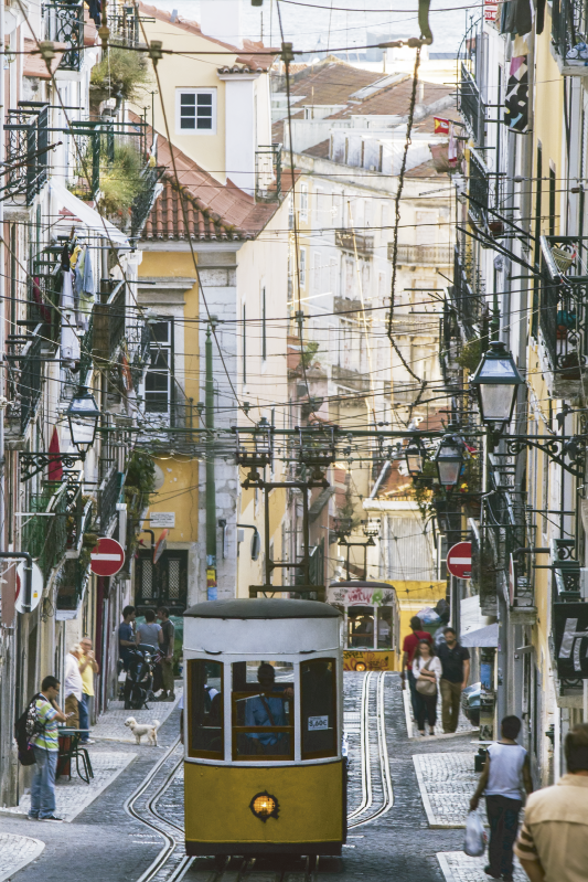 Krajinný plakát tramvaj v lisabonu - TenStickers