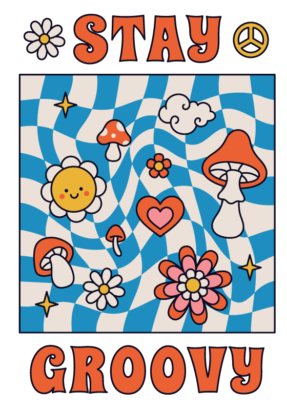 Plakát věty zůstaňte v pohodě - TenStickers