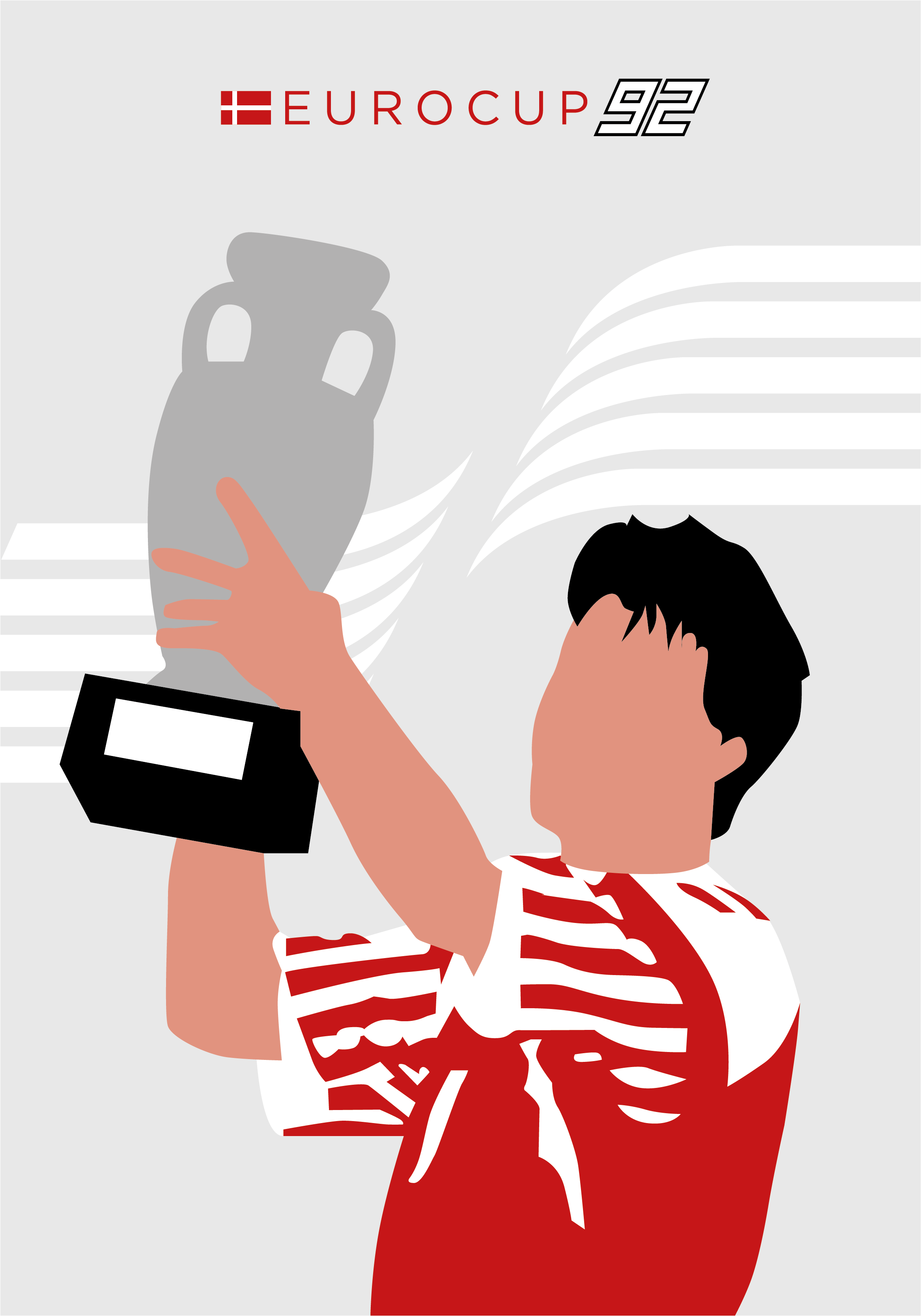 Fotbalový plakát eurocup 92 - TenStickers