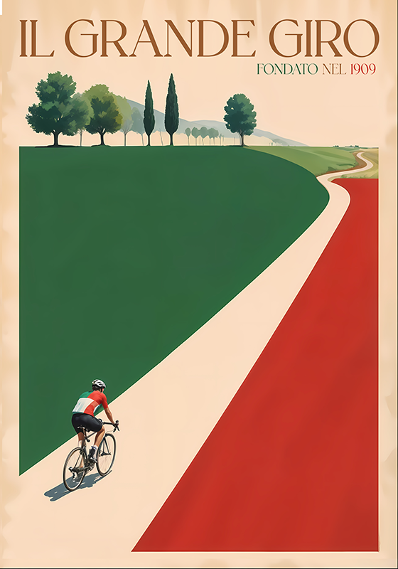 Cyklistický plakát velký okruh - TenStickers