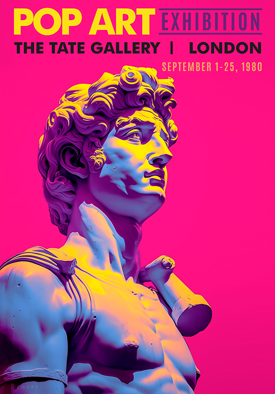 Umělecký plakát pop art výstava - TenStickers