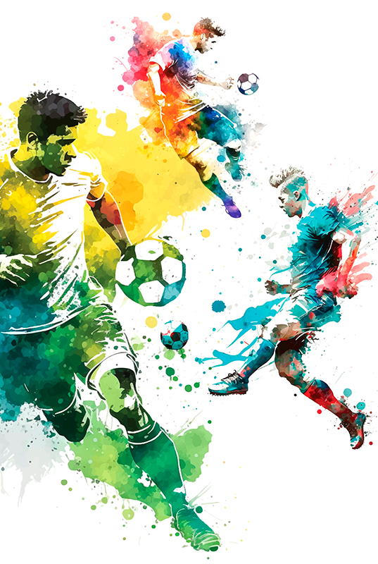 Fotbalový plakát sport v akci - TenStickers